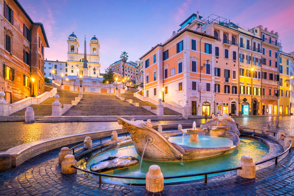 Squares and Fountains in Rome